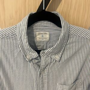 Crewcuts boy’s Oxford Shirt with Blue and White Stripes